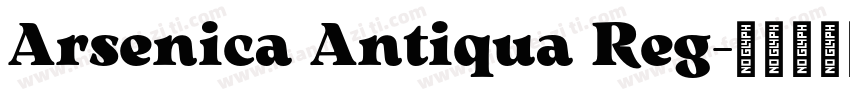 Arsenica Antiqua Reg字体转换